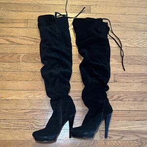 Steve Madden Women’s Black Over-the-Knee Boots Size 8